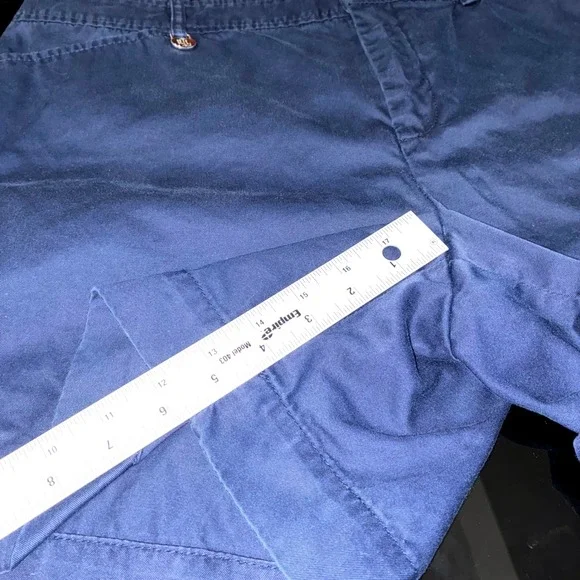 Lauren Ralph Lauren 100% Cotton Navy Blue Shorts Women Size 10 - Picture 7 of 9